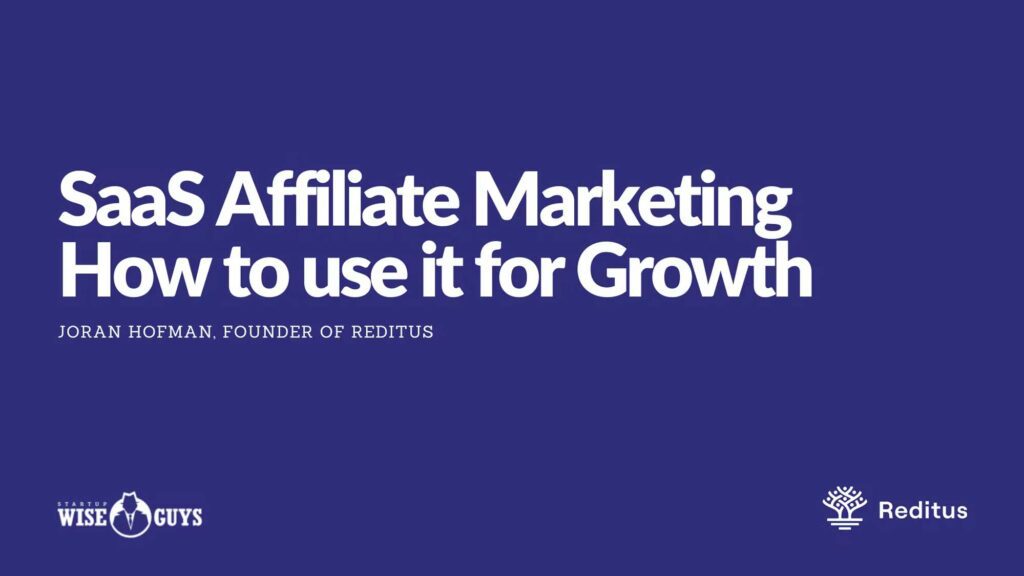 set up an affiliate marketing program