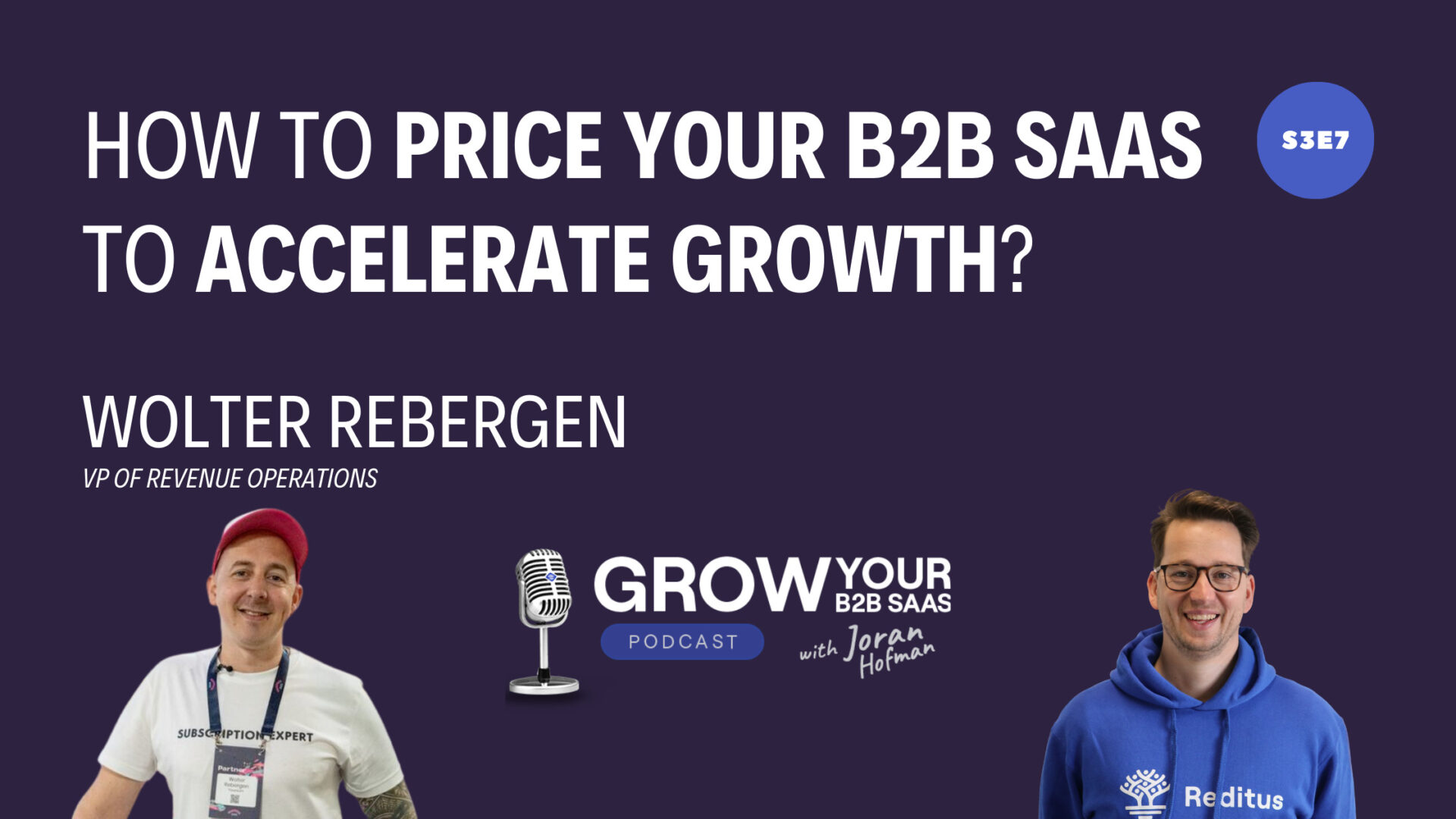 https://www.getreditus.com/podcast/s3e7-how-to-price-your-b2b-saas-to-accelerate-growth-with-wolter-rebergen/