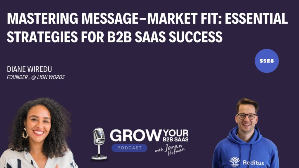 Mastering Message-Market Fit