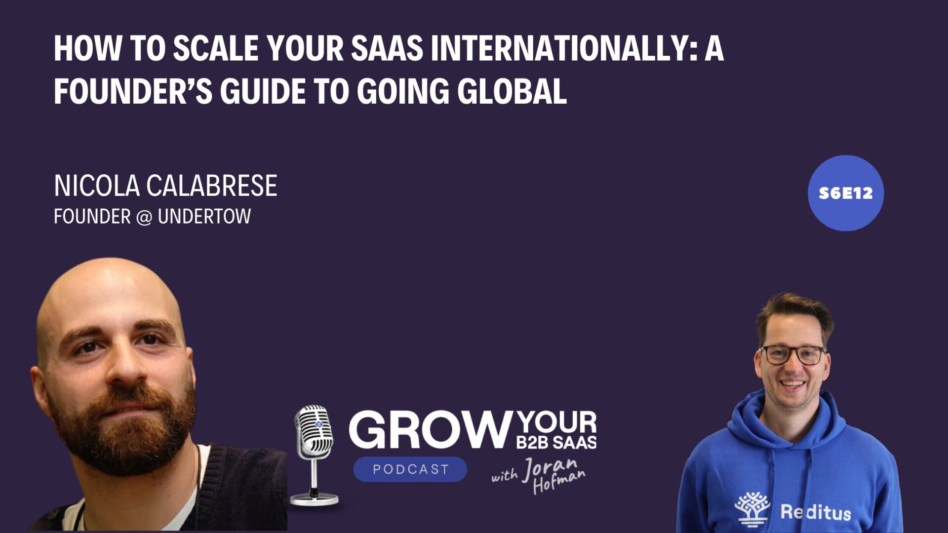 S6E12 – How to Scale your SaaS Internationally: A Founder’s Guide to Going Global with Nicola Calabrese