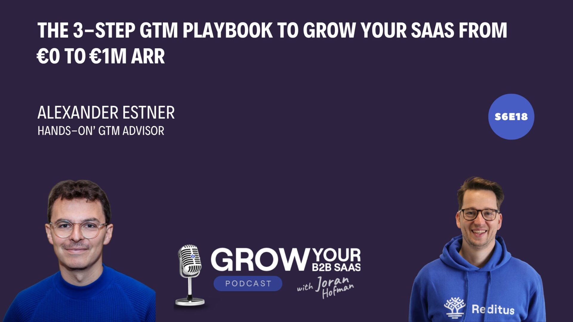 S6E18 – The 3-Step GTM Playbook to Grow Your SaaS from €0 to €1M ARR with Alexander Estner
