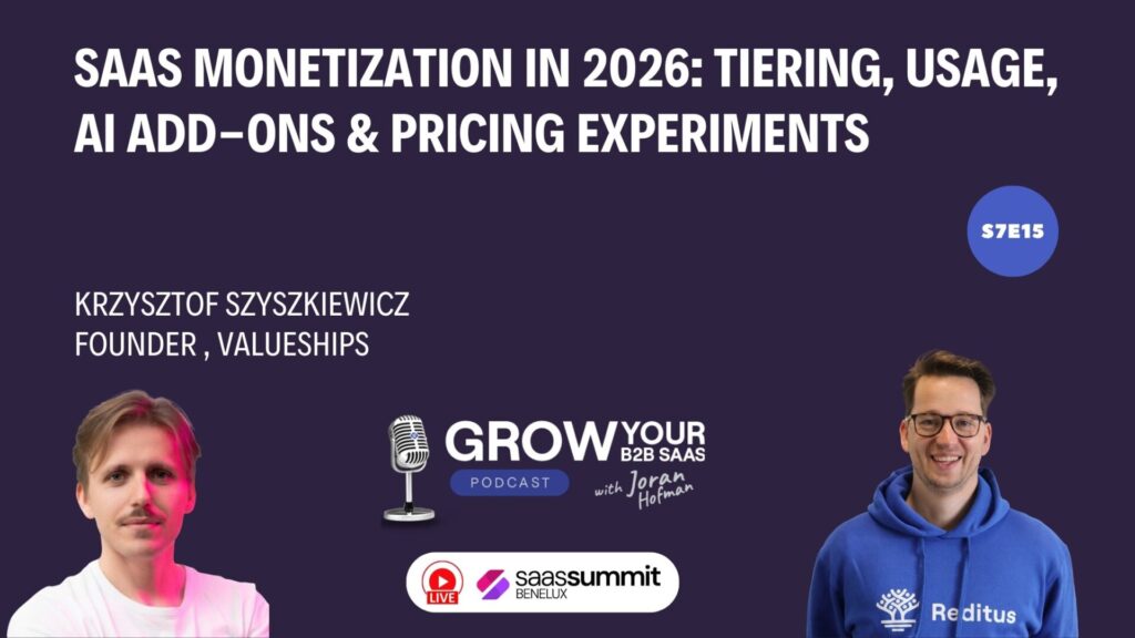 SaaS Monetization in 2026: Tiering, Usage, AI Add-Ons & Pricing Experiments