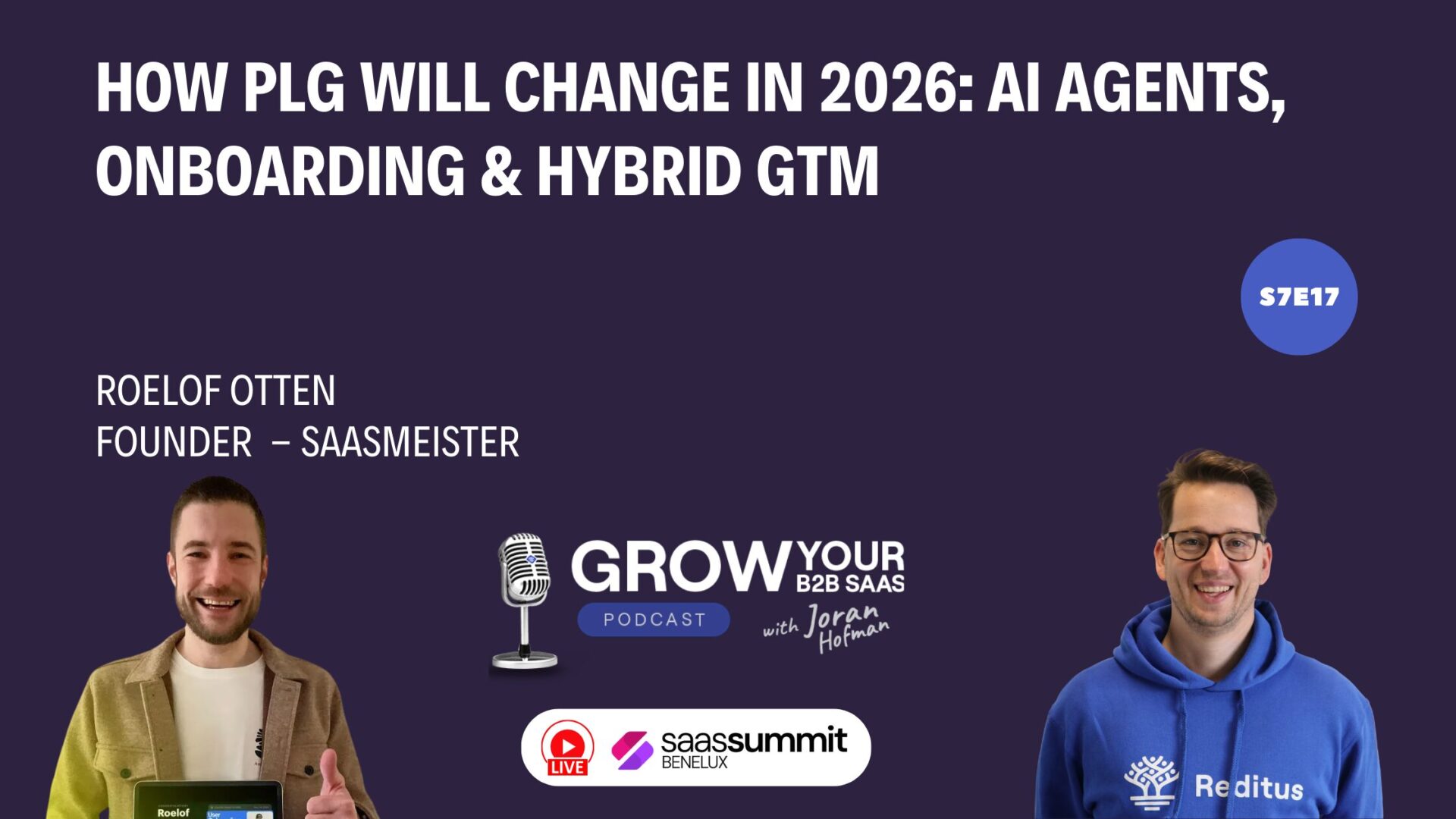 https://www.getreditus.com/podcast/s7e17-how-plg-will-change-in-2026-ai-agents-onboarding-hybrid-gtm-with-roelof-otten/